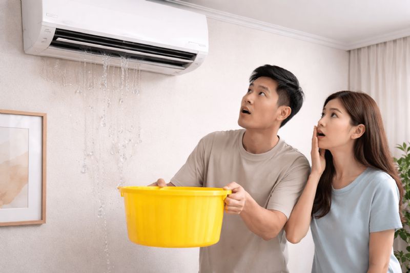 冷氣漏水怎麼處理？常見原因與處理方式一次看懂